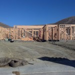 First floor of the frame is up!
